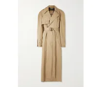Asymmetrischer Oversized-trenchcoat Aus Baumwoll-twill - Neutral