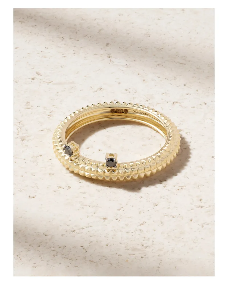 Yvonne Léon Alliance Crapaud Ring Aus 9 Karat Gold Mit Diamanten Gold