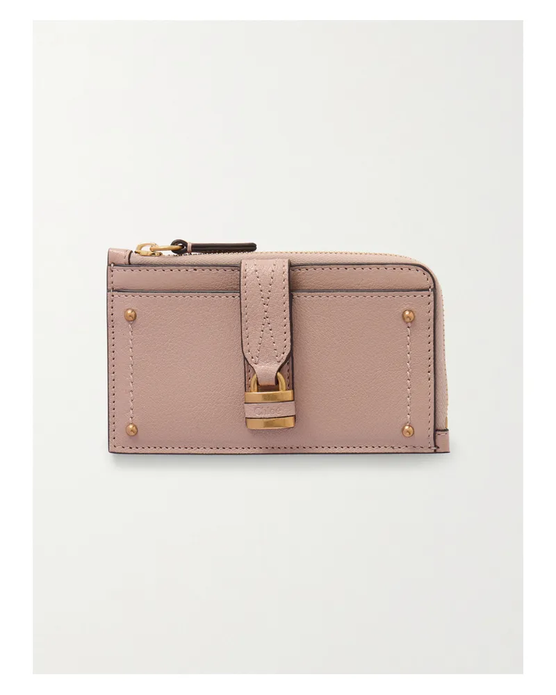 Chloé Paddington Kartenetui Aus Strukturiertem Leder Mit Verzierung - Neutral Neutral