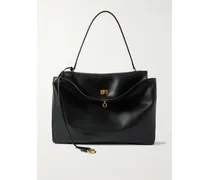Rodeo Large Leather Shoulder Bag - Black