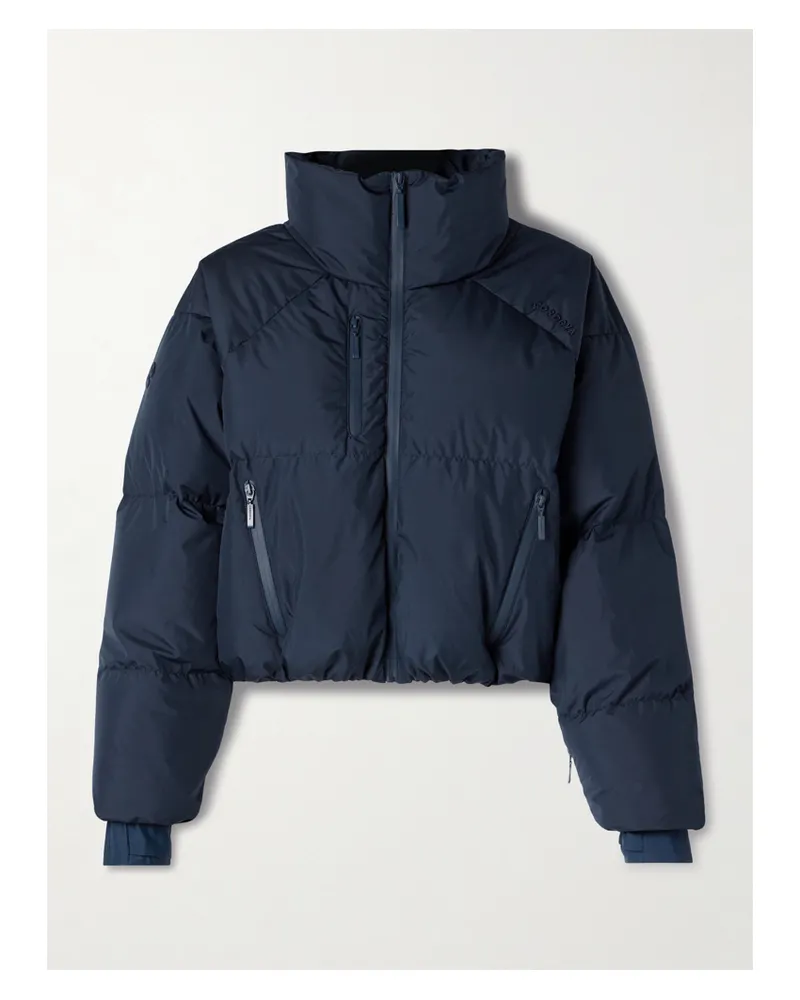 CORDOVA Cortina Verkürzte Gesteppte Skijacke Mit Daunenfüllung Und Kapuze - Blau Blau