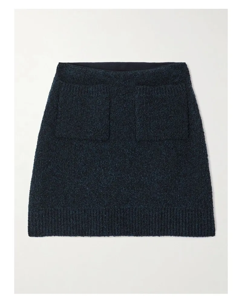 Bottega Veneta Minirock Aus Bouclé Aus Einer Wollmischung - Blau Blau