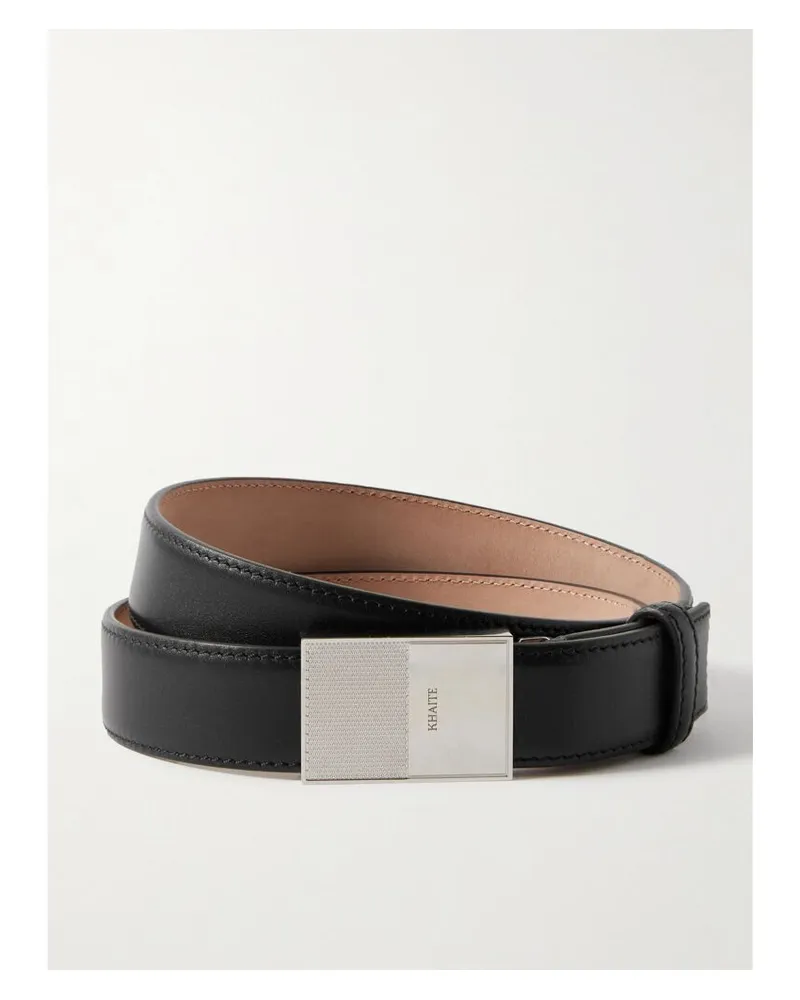 KHAITE Elio Gürtel Aus Leder - Schwarz Schwarz