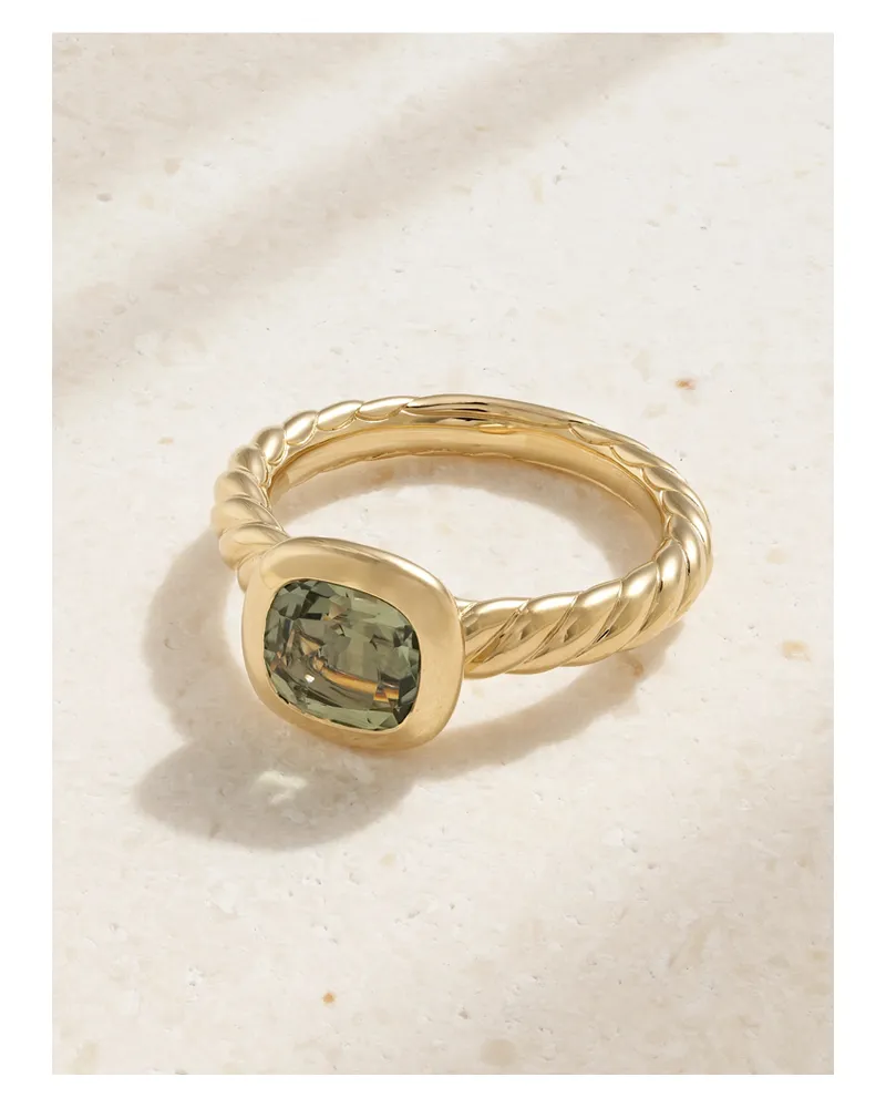 David Yurman Dy Mercer® Ring Aus 18 Karat Gold Mit Prasiolith Gold