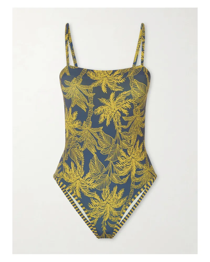 Eres Tropical Printed Swimsuit - Blue Blue