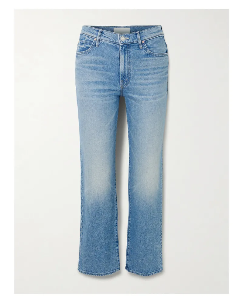Mother The Kick It Ankle Halbhohe Bootcut-jeans - Blau Blau