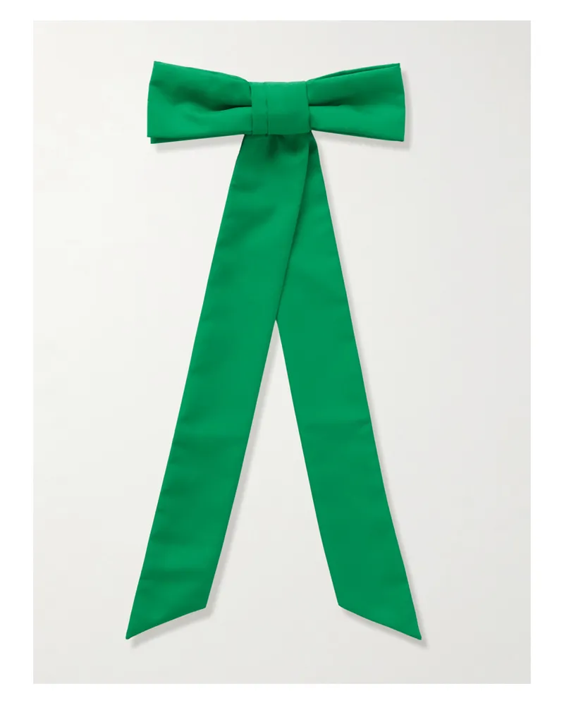 BODE Harbor Haarspange Mit Schleife Aus Recycelter Popeline - Grün Grün