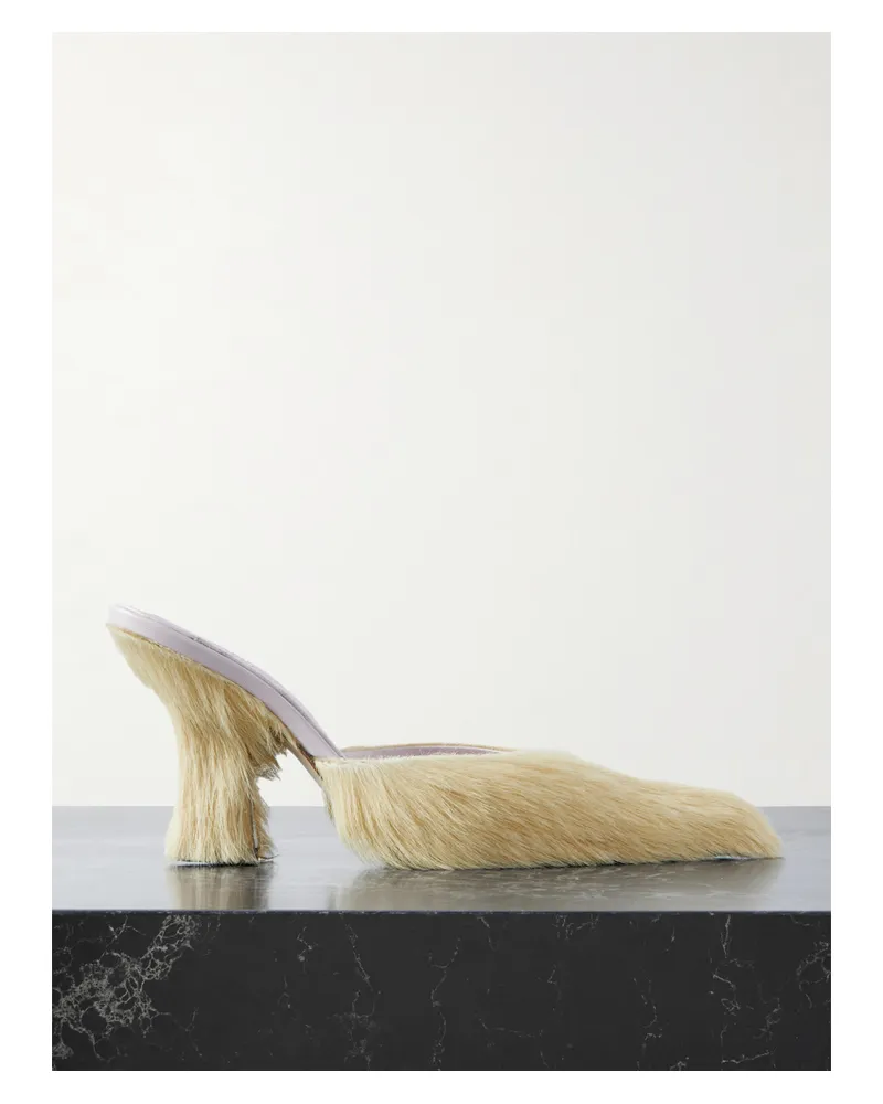 Burberry Mules Aus Kalbshaar - Neutral Neutral