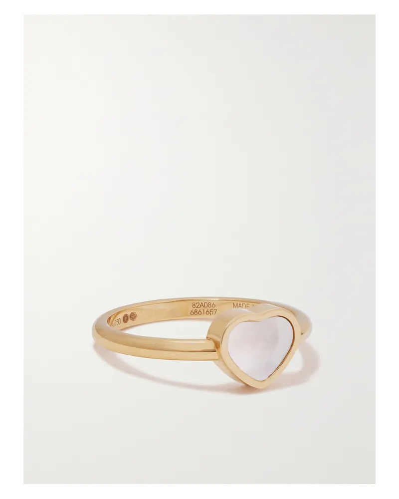 Chopard My Happy Hearts Ring Aus 18 Karat Roségold Mit Perlmutt Gold