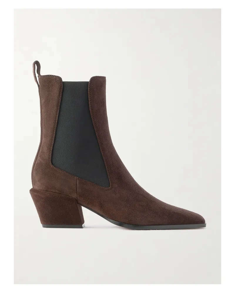 Paris Texas Bettina Chelsea Boots Aus Veloursleder - Braun Braun