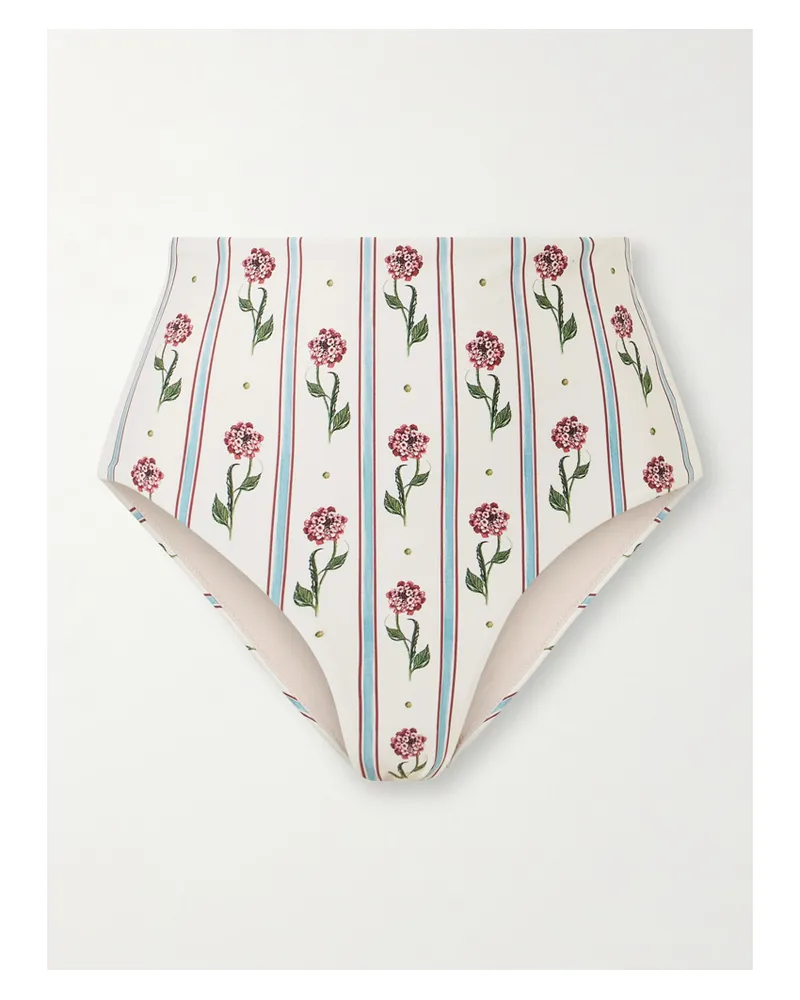 AGUA BENDITA Printed Stretch Recycled Bikini Briefs - Multi Multi