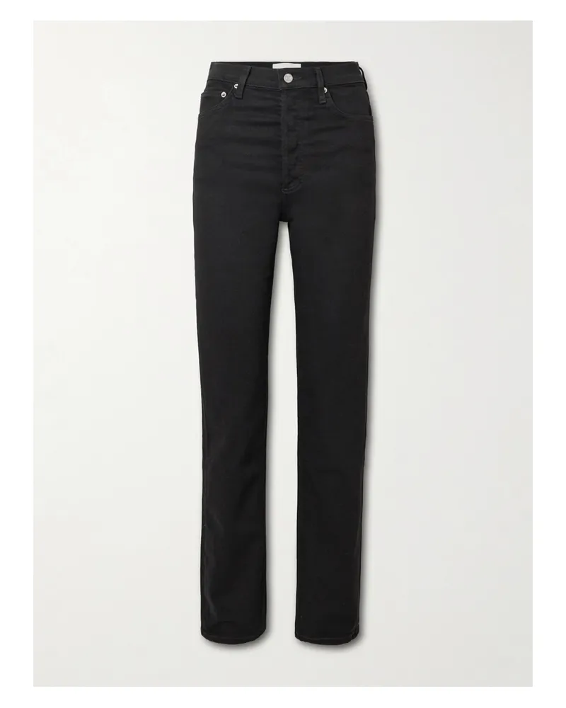 AGOLDE 90s Pinch Waist Long High-rise Straight-leg Jeans - Black Black