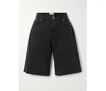 Jeansshorts - Schwarz