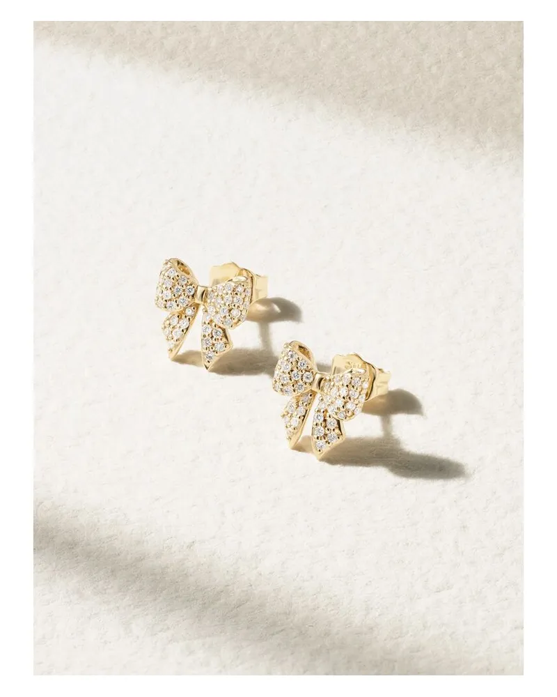 Sydney Evan Ohrstecker Aus 14 Karat Gold Mit Diamanten Gold
