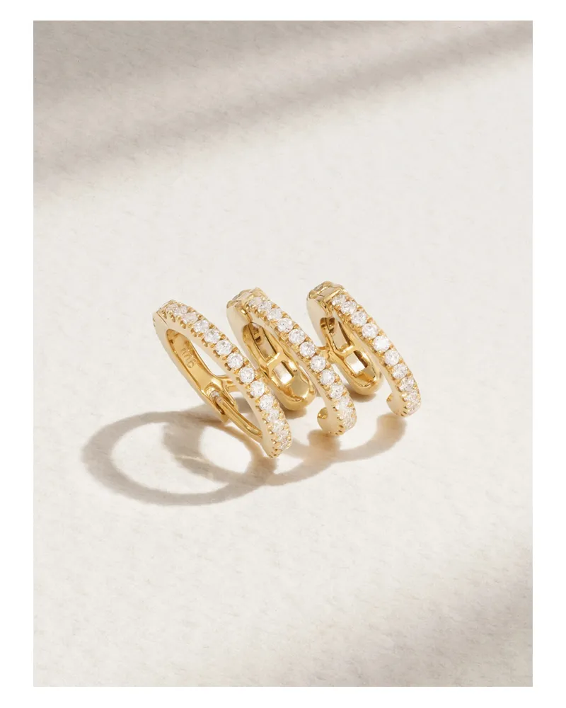 Maria Tash Eternity Creole Aus 18 Karat Gold Mit Diamanten Gold