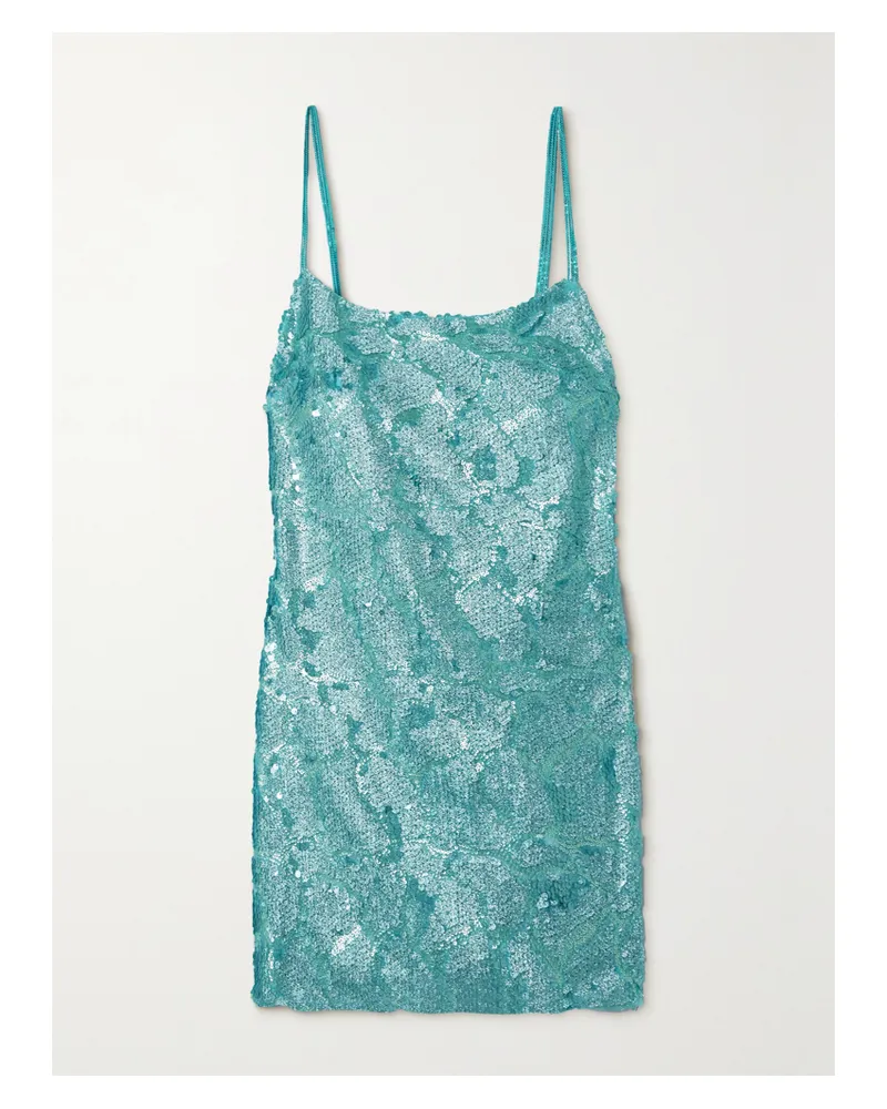 SIEDRES Yula Minikleid Aus Tüll Mit Pailletten - Blau Blau