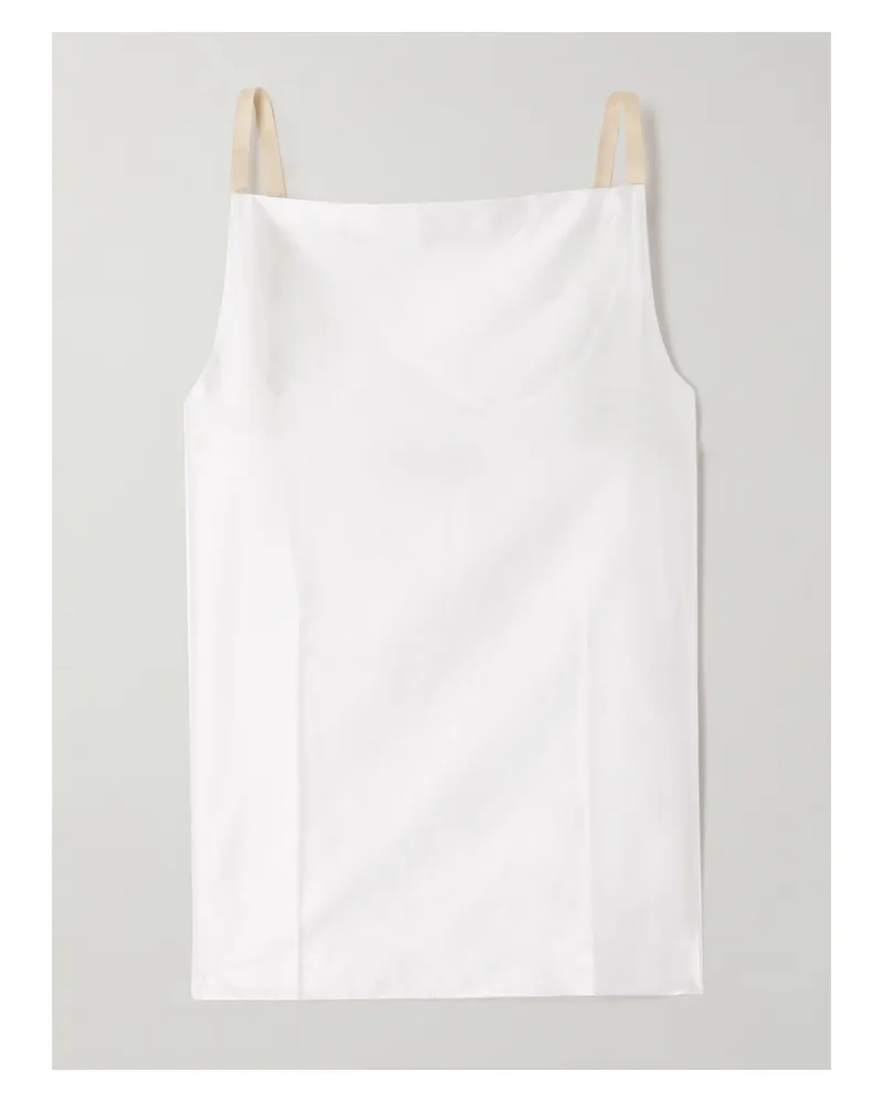Carven Oberteil Aus Satin - Weiß Weiß