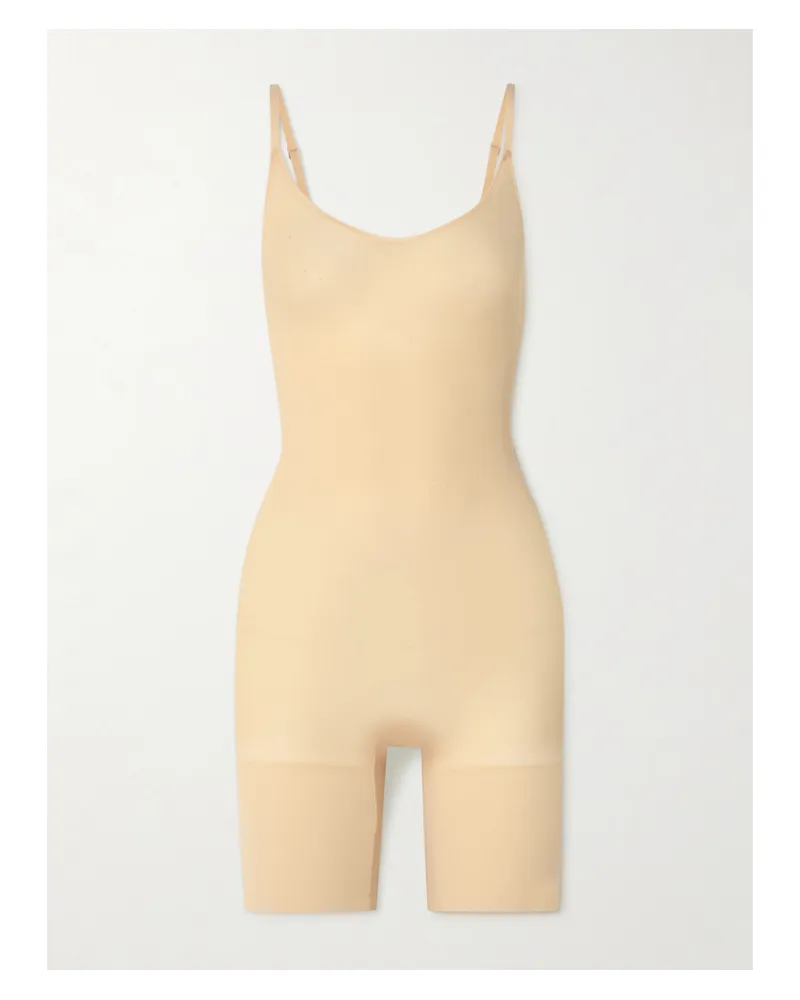 SKIMS Everyday Sculpt Mid Thigh Bodysuit – Sand – Body - Neutral Neutral