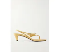Safi Leather Sandals - Yellow