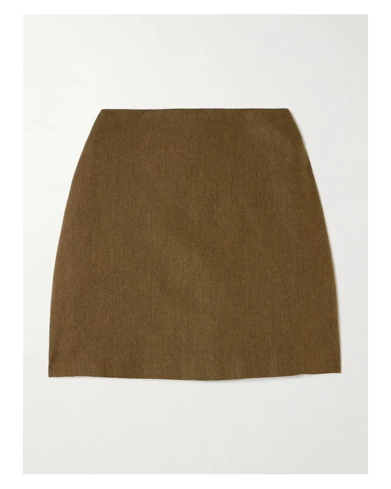 Blazé Milano Renard Coci Minirock Aus Seide - Braun Braun