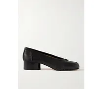 Tabi Ballerina Pumps Mit Geteilter Kappe Aus Leder - Schwarz