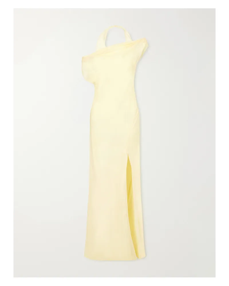 SIR Strope Silk-chiffon Gown - Yellow Yellow