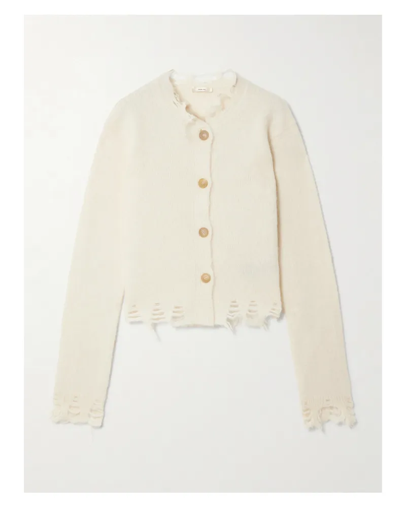 Haikure Jill Cardigan Aus Strick Mit Distressed-details - Weiß Weiß