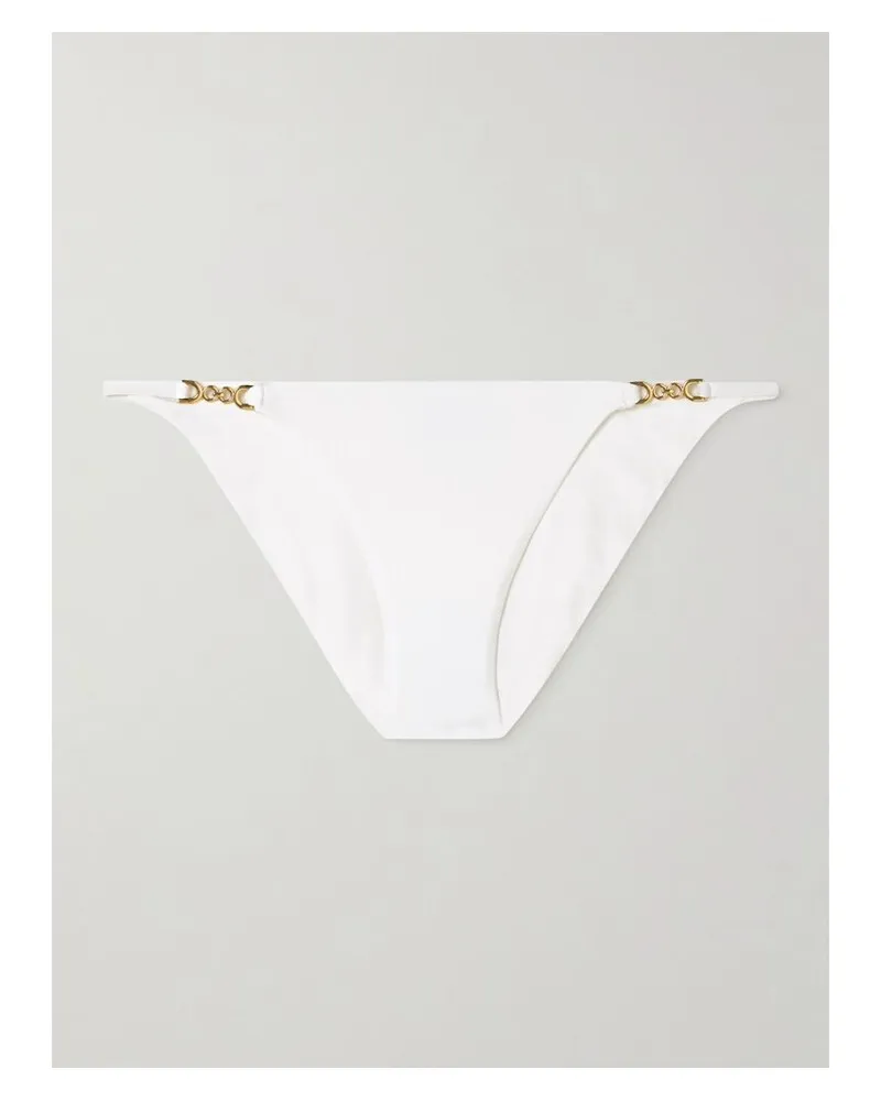 Melissa Odabash Monza Bikini-höschen Mit Ketten - Weiß Weiß