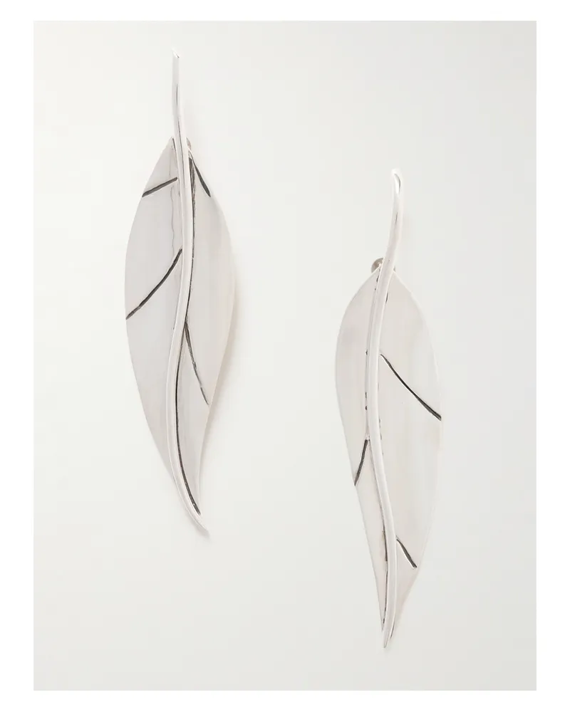 Sophie Buhai Leaf Silver Earrings Silver