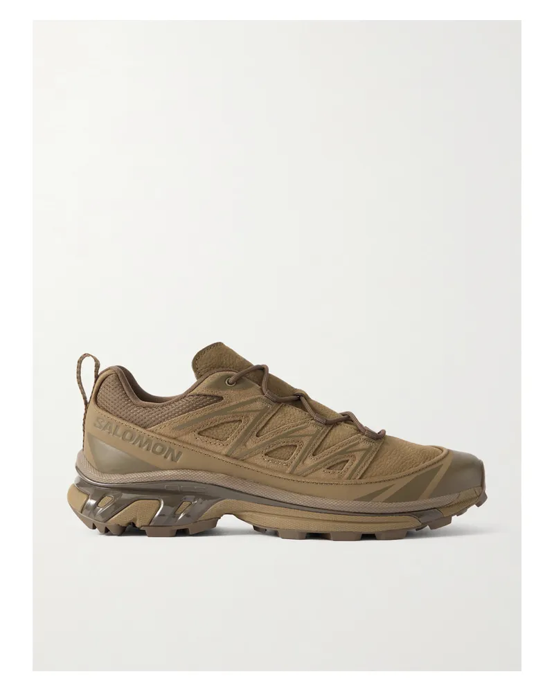 Salomon Xt-6 Expense Sneakers Aus Mesh, Veloursleder Und Strukturiertem Leder - Metallic Metallic