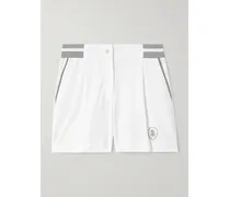Tennis-shorts Aus Stretch-jersey Aus Baumwolle Mit Stickerei - Weiß