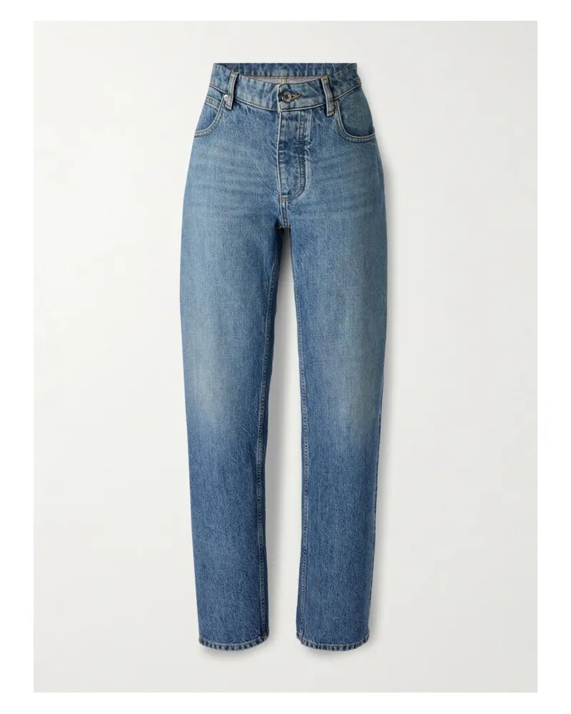 Bottega Veneta Hoch Sitzende Jeans Mit Geradem Bein - Blau Blau
