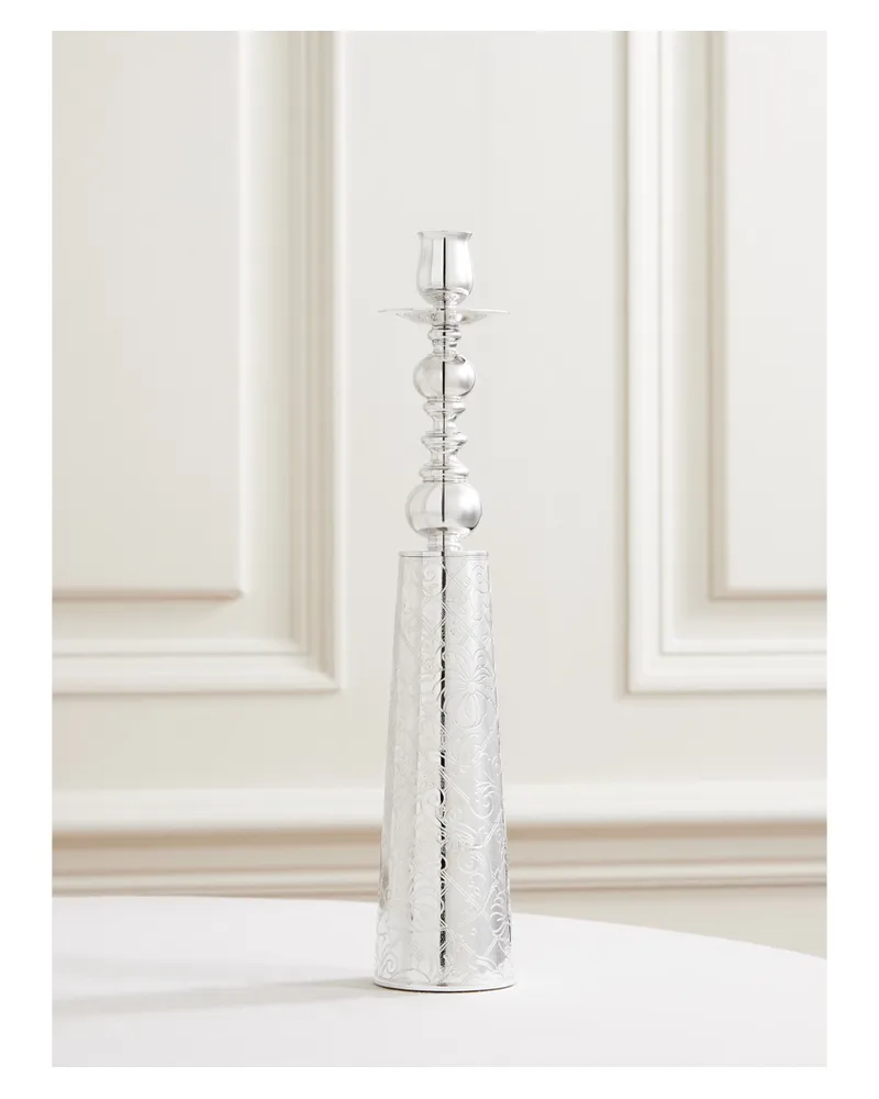Christofle Jardin D'eden Versilberter Kerzenständer Silber