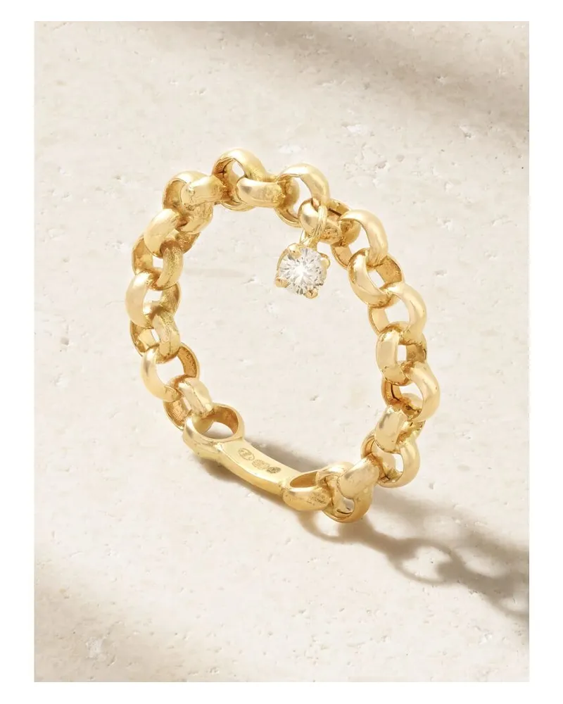 Yvonne Léon Jaseron Flottant Ring Aus 18 Karat Gold Mit Diamant Gold