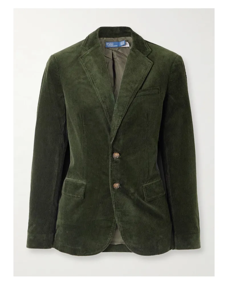 Ralph Lauren Blazer Aus Baumwollcord - Grün Grün