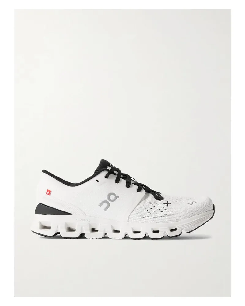 ON Cloud X 4 Sneakers Aus Recyceltem Mesh - Weiß Weiß