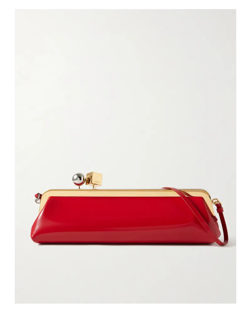 Jacquemus Le Salon Clutch Aus Leder - Rot Rot