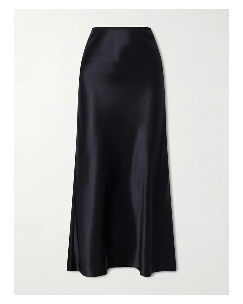 Joseph Isaak Silk-satin Maxi Skirt - Black Black