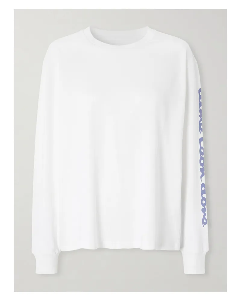 Aimé Leon Dore Alpine T-shirt Aus Baumwoll-jersey Mit Print - Weiß Weiß