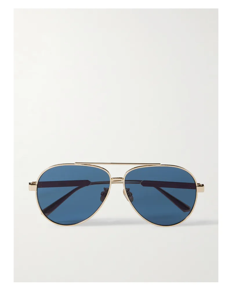 Dior Diorcannage A1u Goldfarbene Pilotensonnenbrille Gold