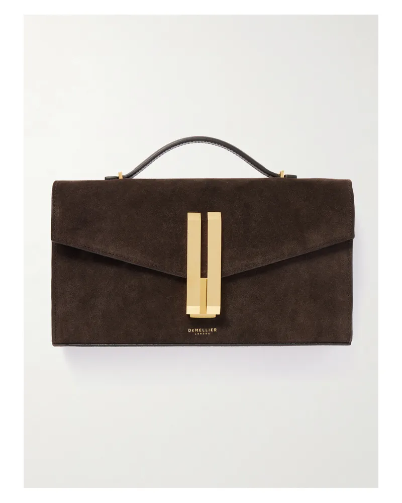 DeMELLIER The Vancouver Leather Clutch - Brown Brown