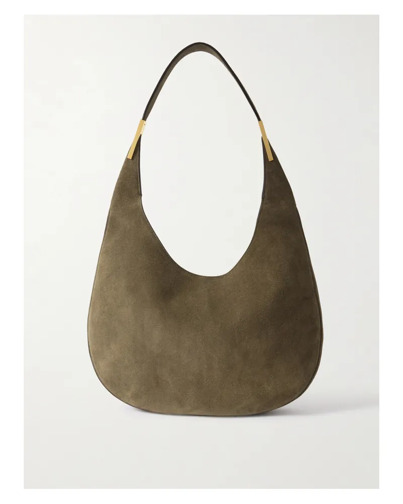 SAVETTE Florence Suede Tote - Brown Brown