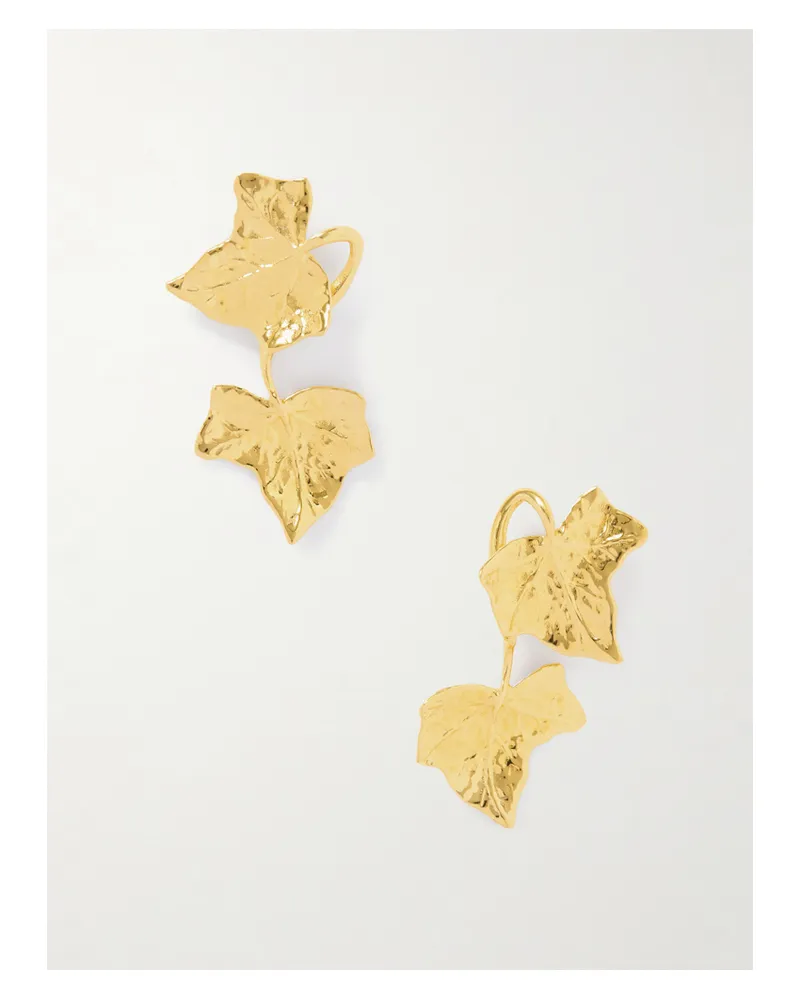 Oscar de la Renta Vines Goldfarbene Ohrringe Gold