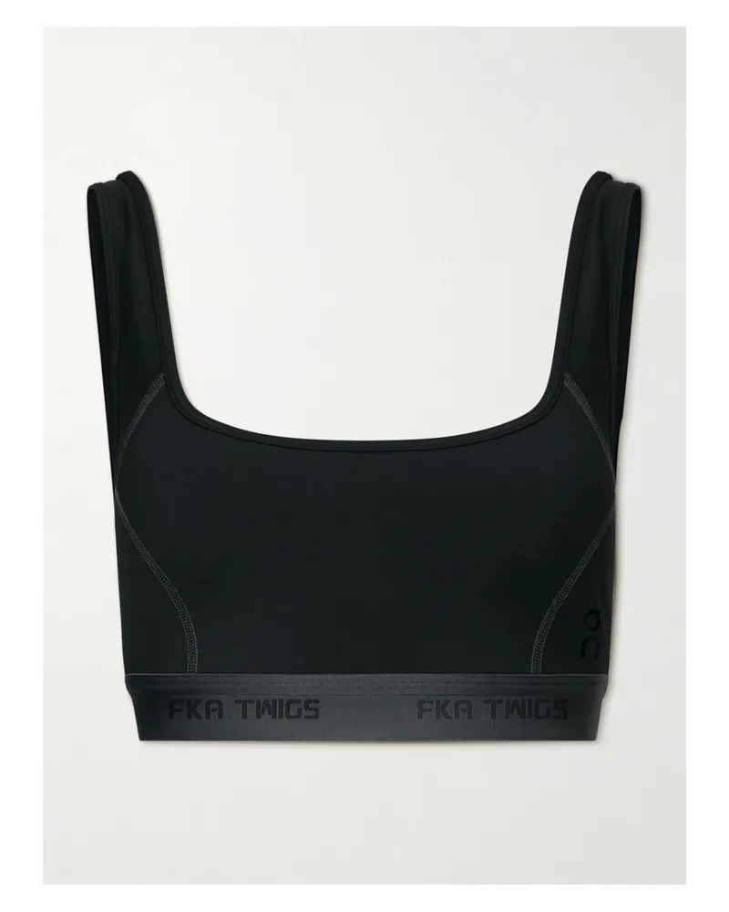 ON Fka Twigs Studio Sport-bh Aus Aus Recyceltem Stretch-jersey - Schwarz Schwarz