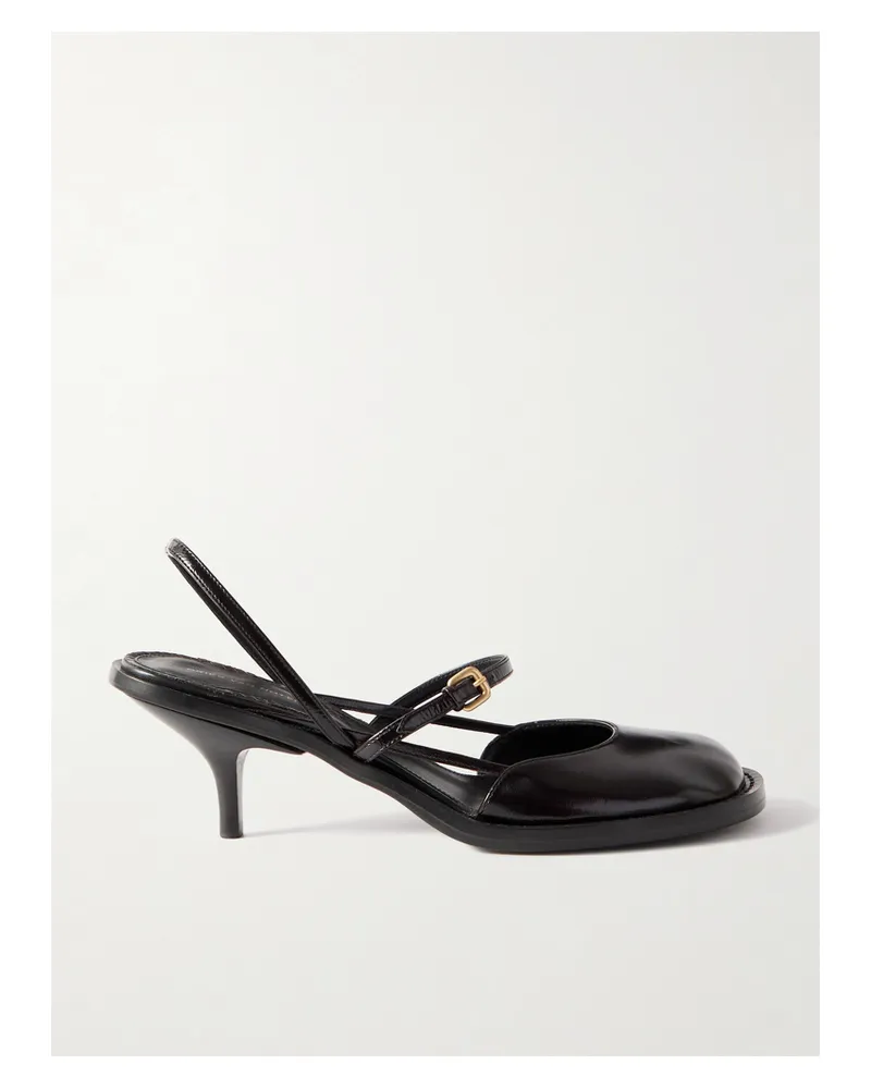 Dries van Noten Pumps Aus Lackleder - Braun Braun