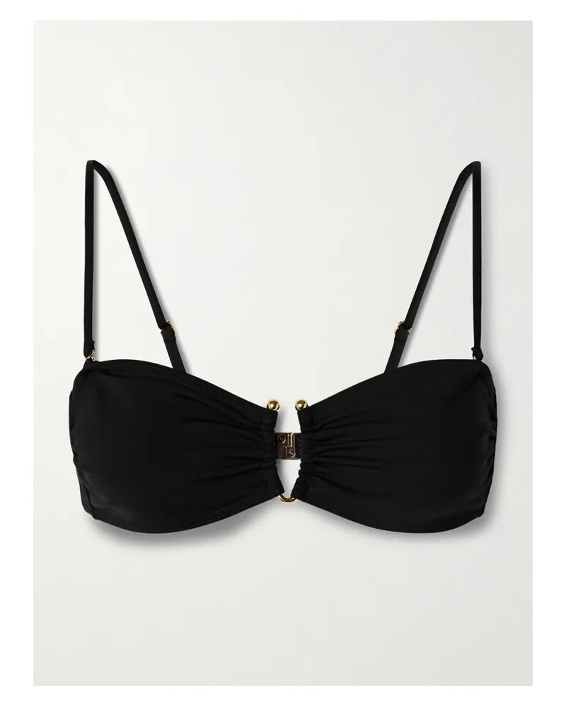 Nili Lotan Embellished Bikini Top - Black Black