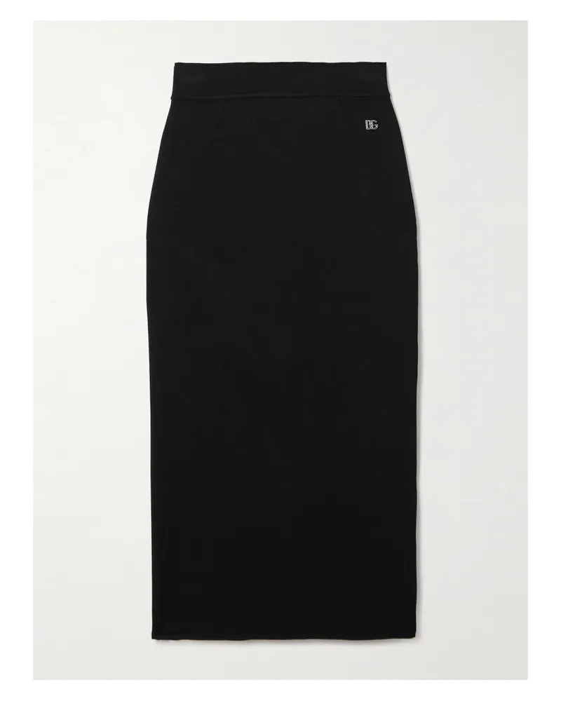 Dolce & Gabbana Midirock Aus Stretch-jersey - Schwarz Schwarz