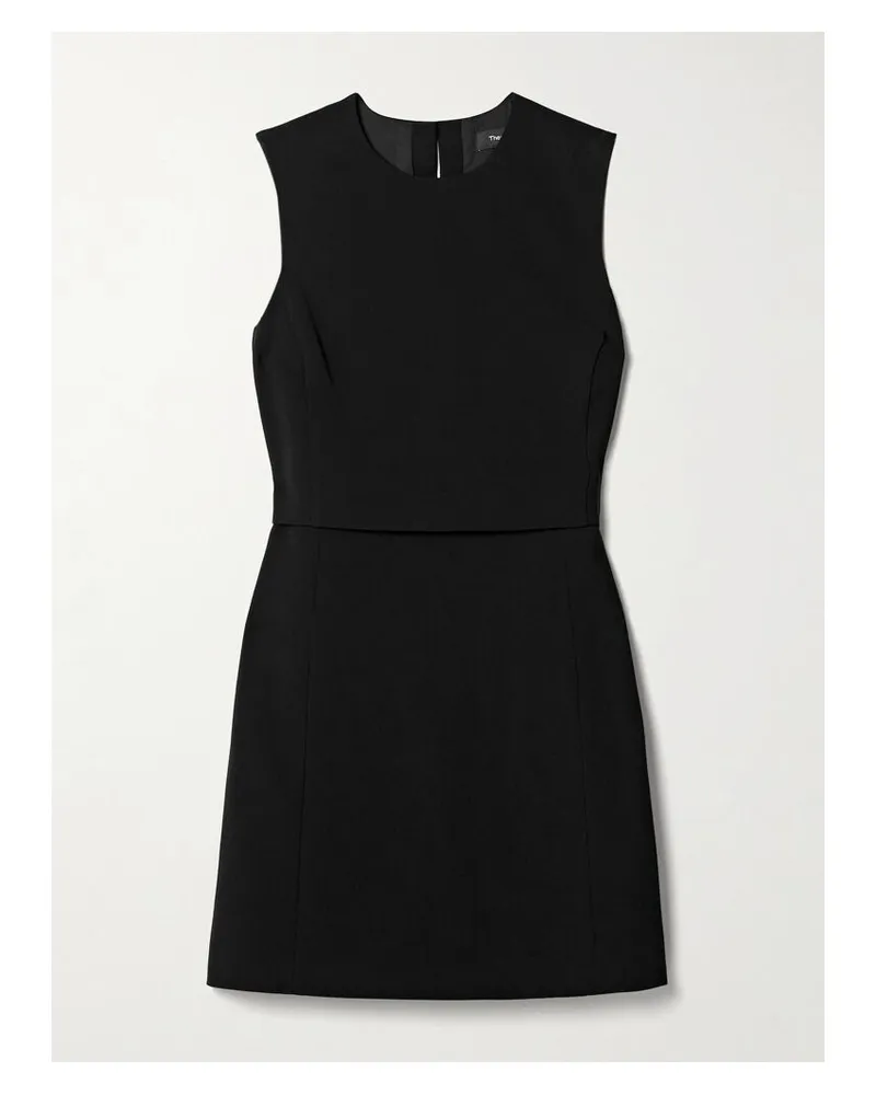 Theory Mehrlagiges Minikleid Aus Crêpe - Schwarz Schwarz
