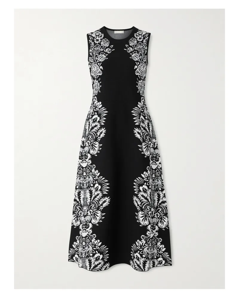 Ulla Johnson Liana Jacquard-knit Midi Dress - Black Black