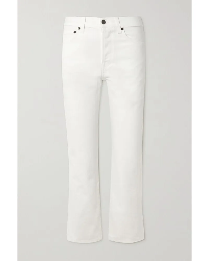 The Row Lesley Verkürzte Jeans Mit Geradem Bein - Weiß Weiß